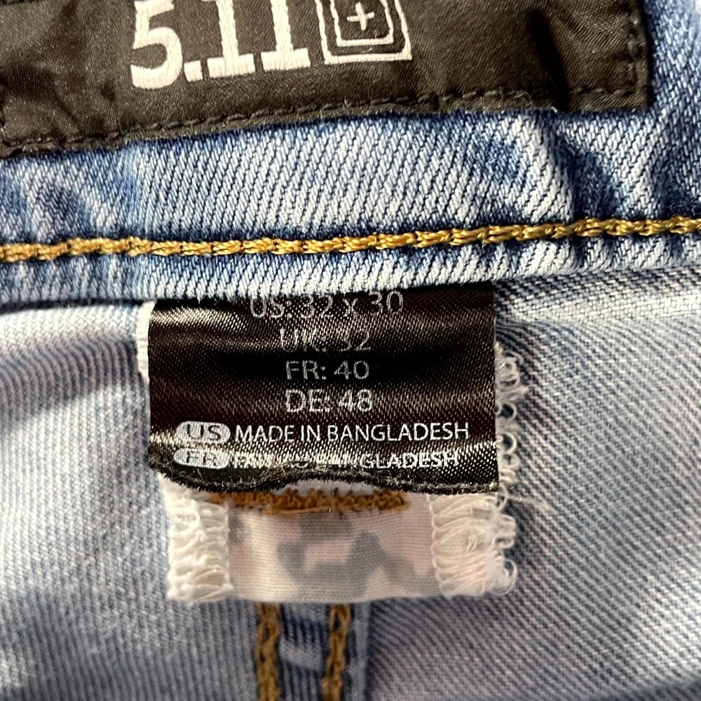 5.11 Tactical Jeans Mens 32x30 Denim Medium Wash Hiking Camping Utility Skate - Picture 11 of 14